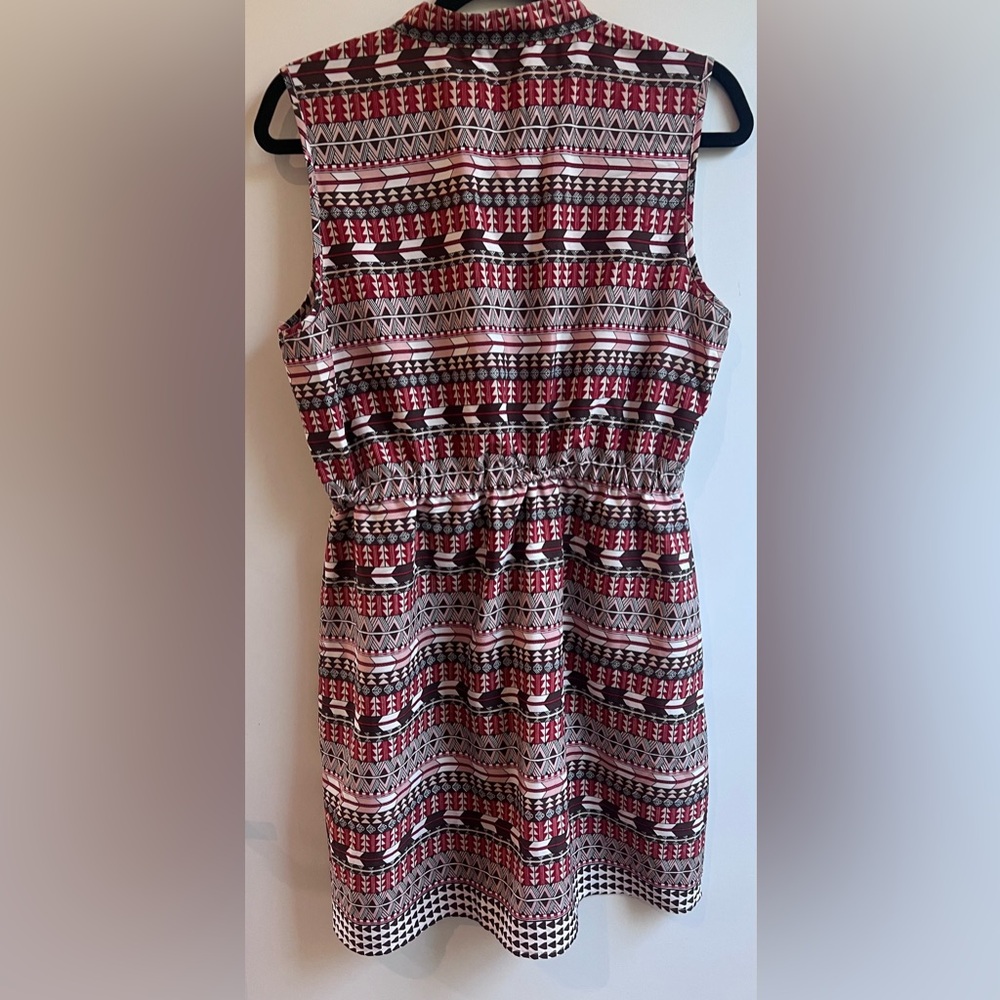 Speed Control Geometric Mini Dress - Red and Black - Picture 4 of 6